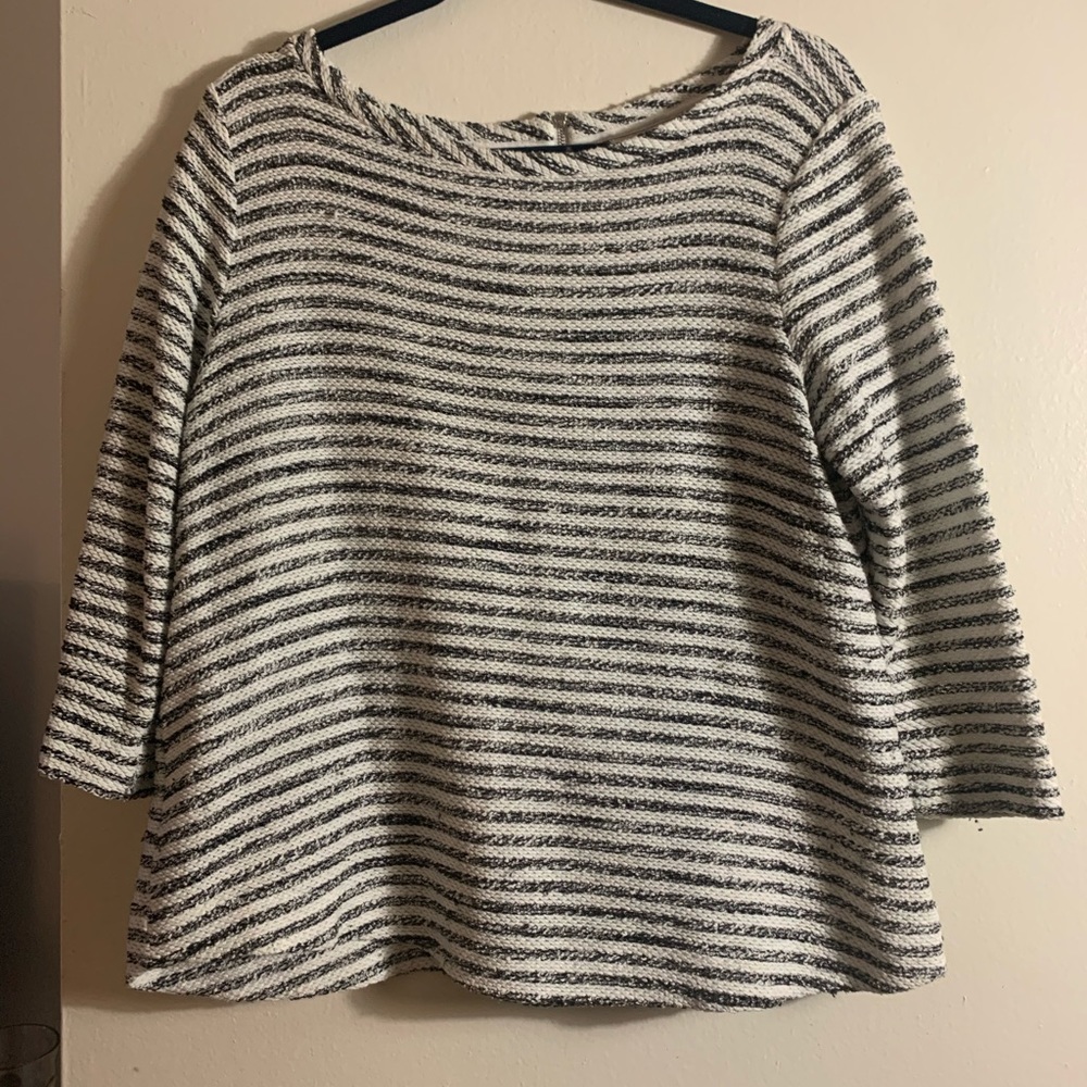 LOFT boxy striped top